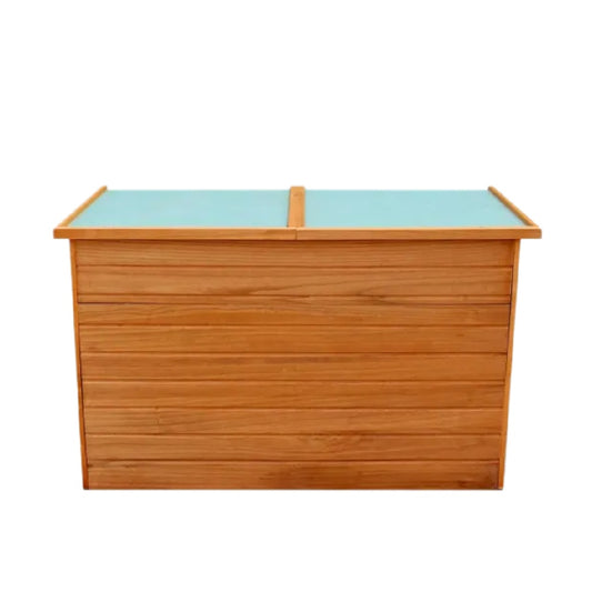 Coffre de rangement extérieur en bois - Utilisé pour le stockage de jardinage - Dimensions 120 x 60 x 70